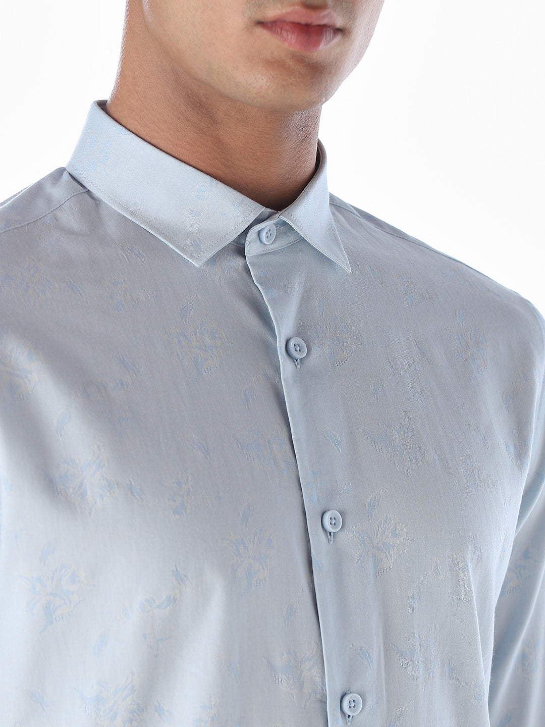 Floral Dobby Slim Fit Shirt