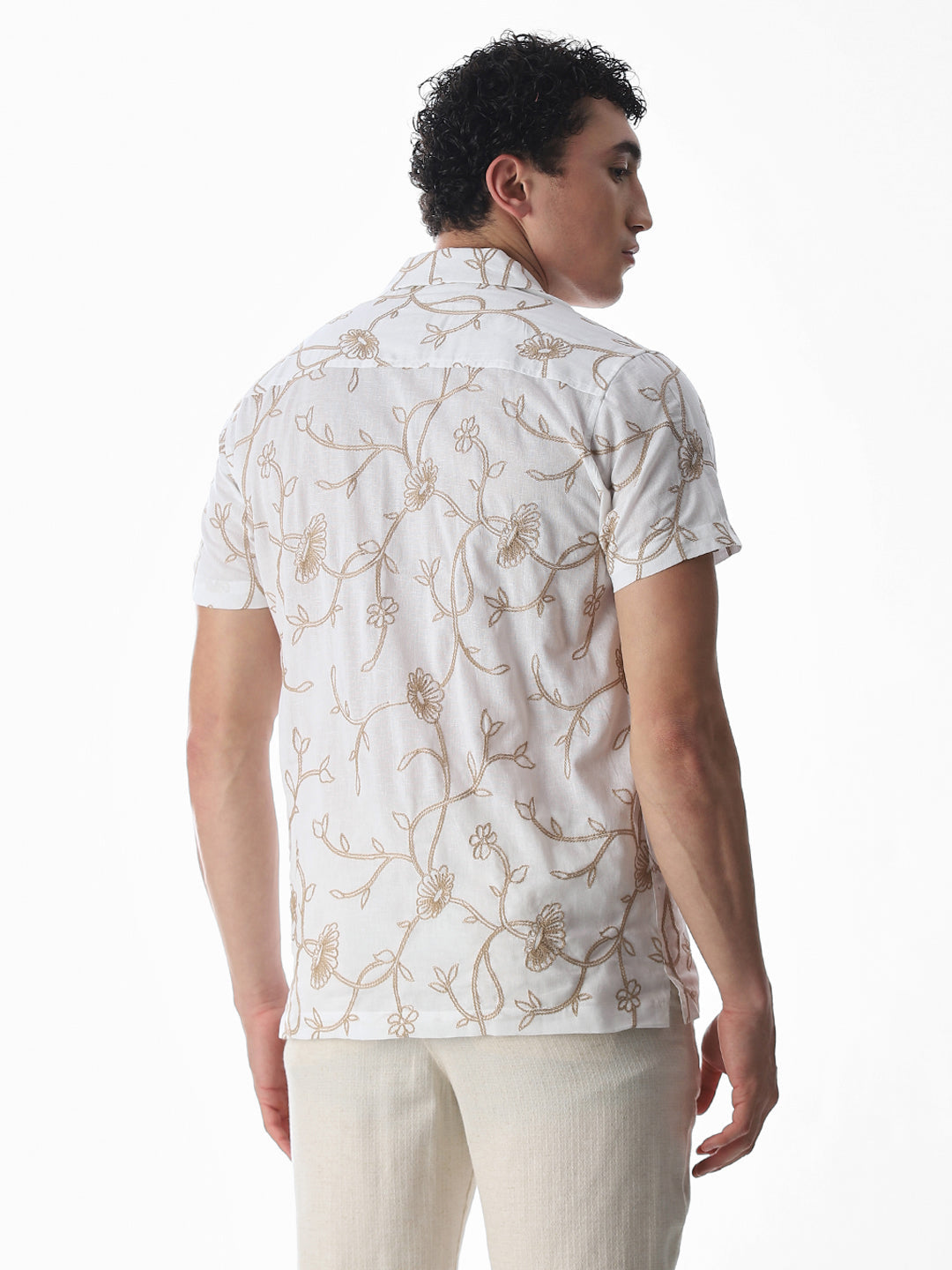 Embroidered Cotton Comfort Fit Shirt