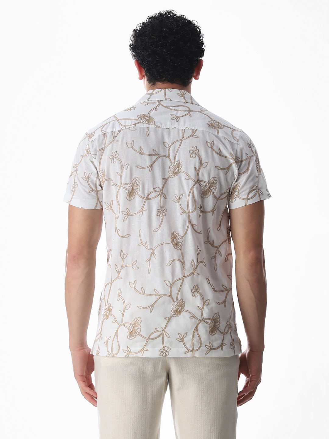 Embroidered Cotton Comfort Fit Shirt