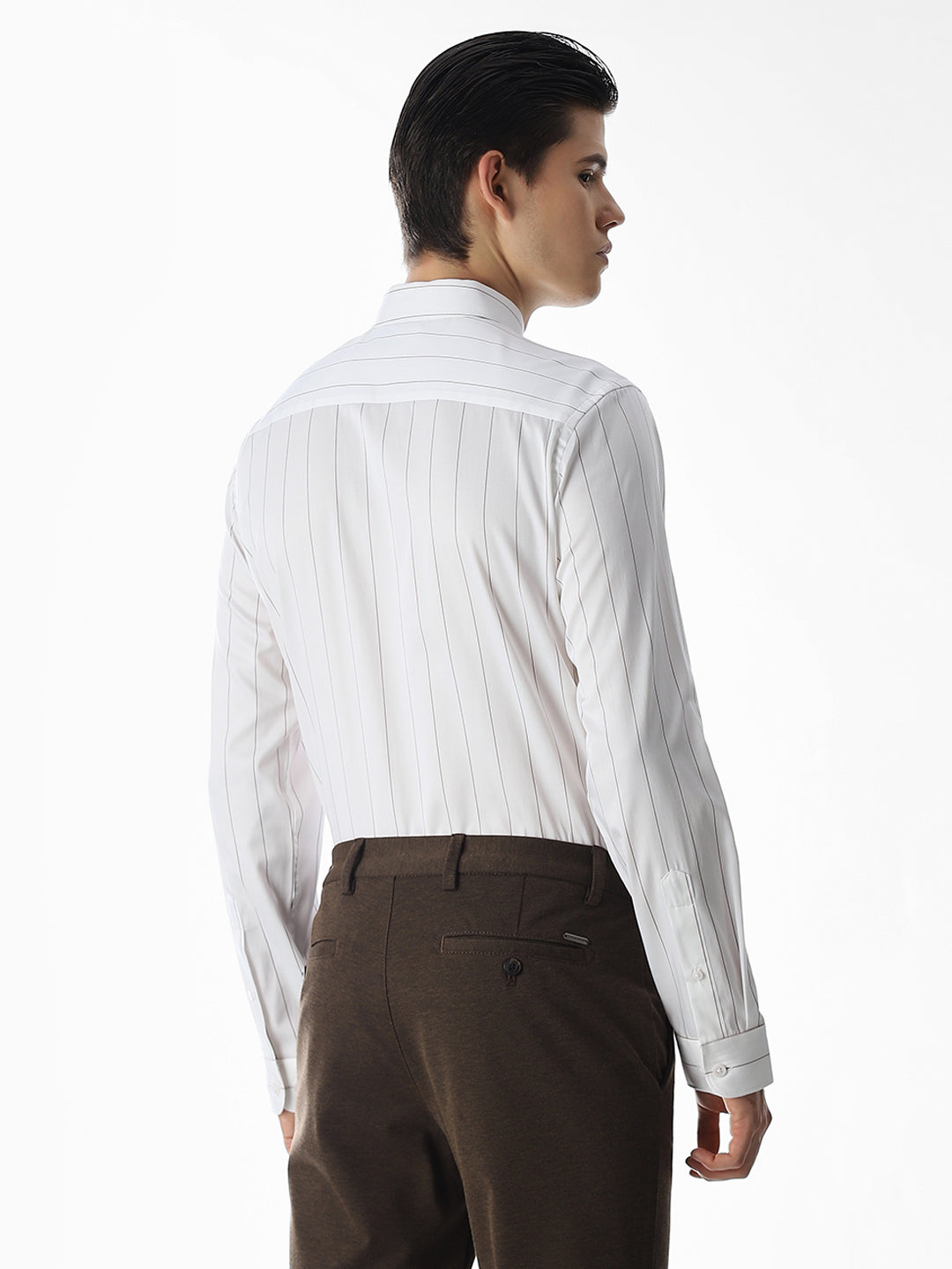 White Striped Cotton Shirt