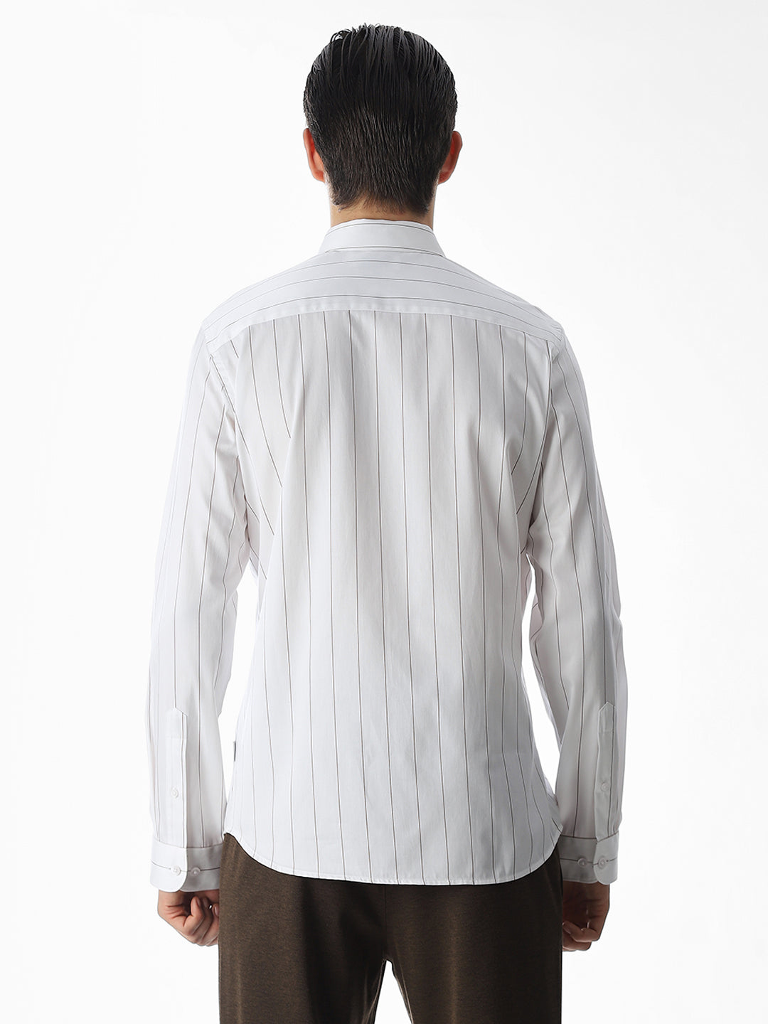 White Striped Cotton Shirt