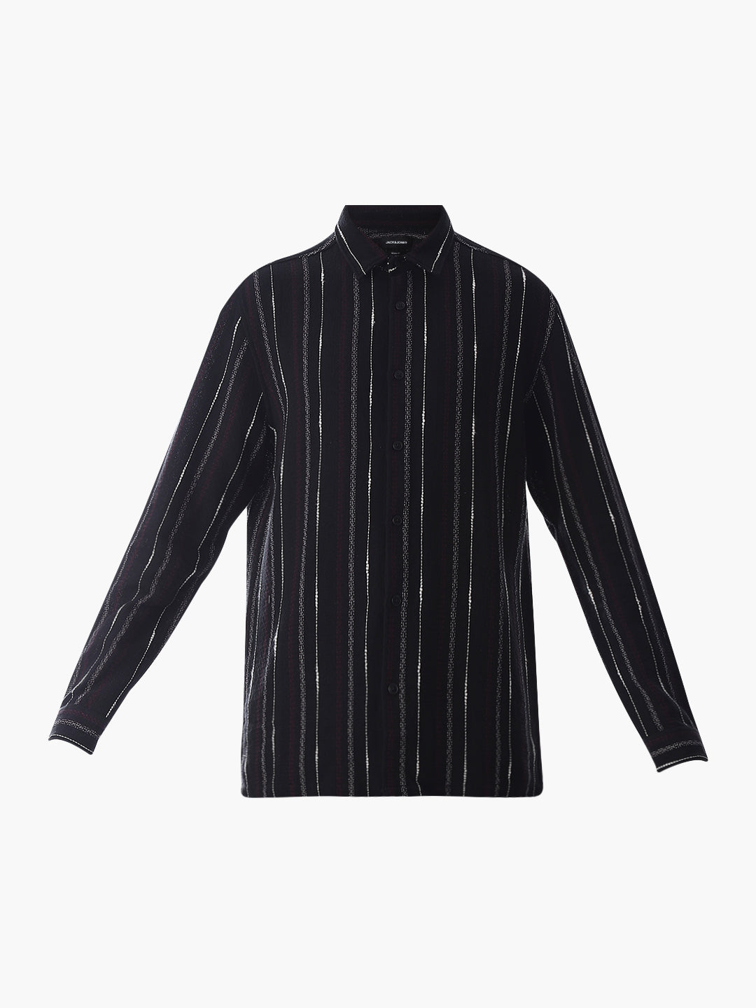 Black Striped Cotton Shirt