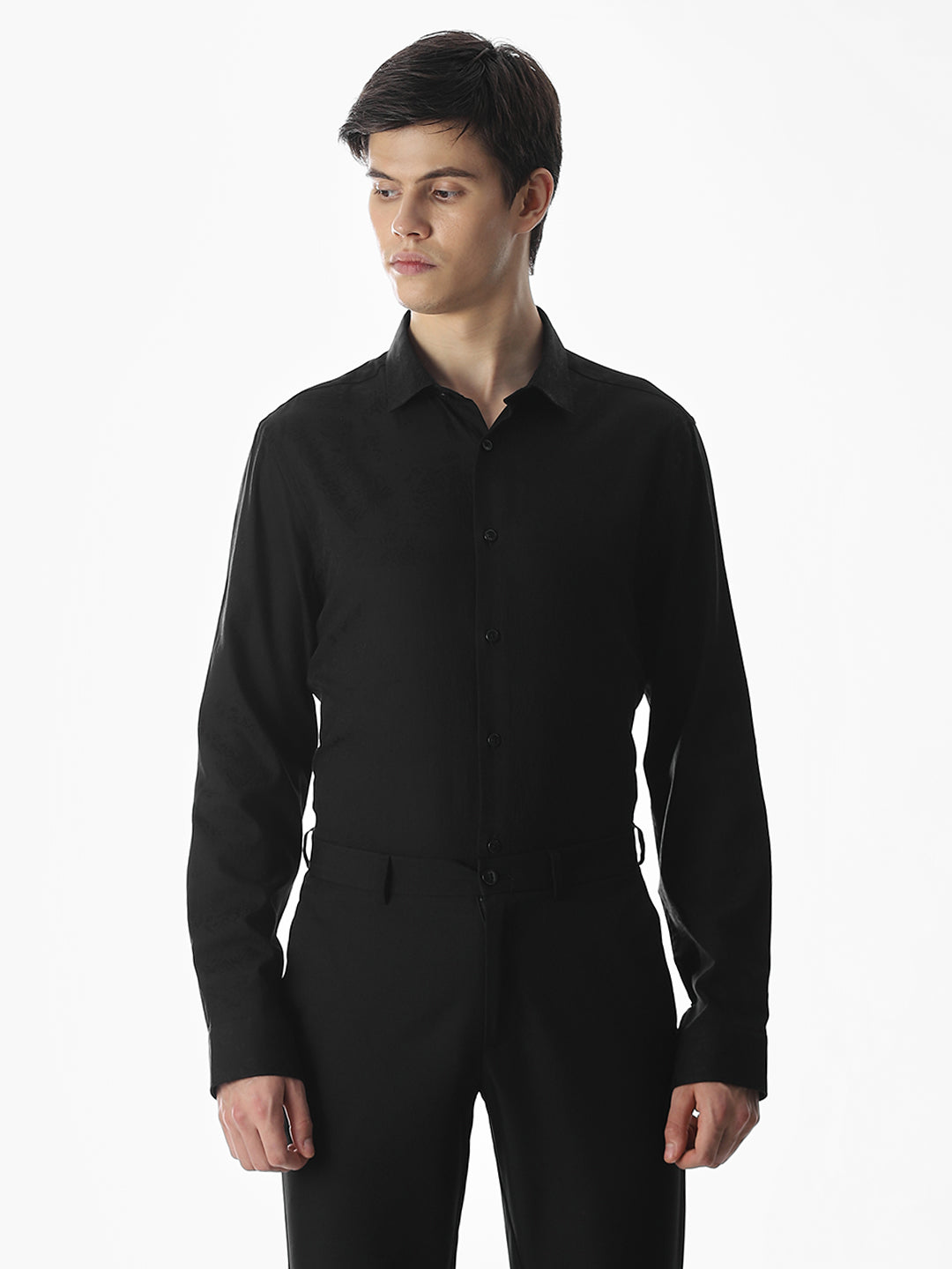 Dobby Cotton Slim Fit Shirt