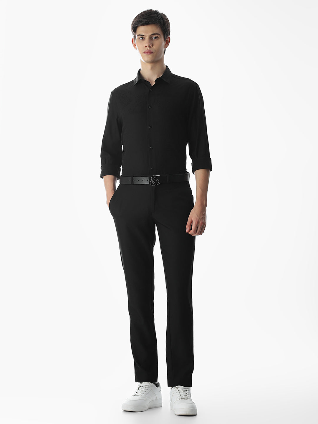 Dobby Cotton Slim Fit Shirt