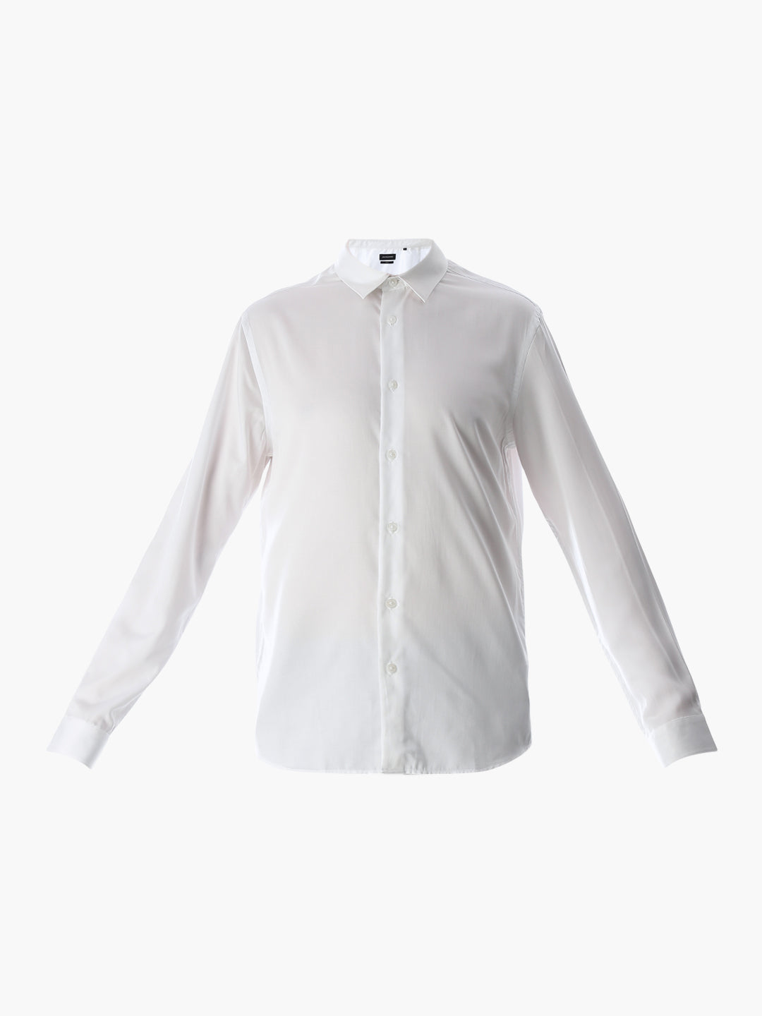 White Tencel Slim Fit Formal Shirt