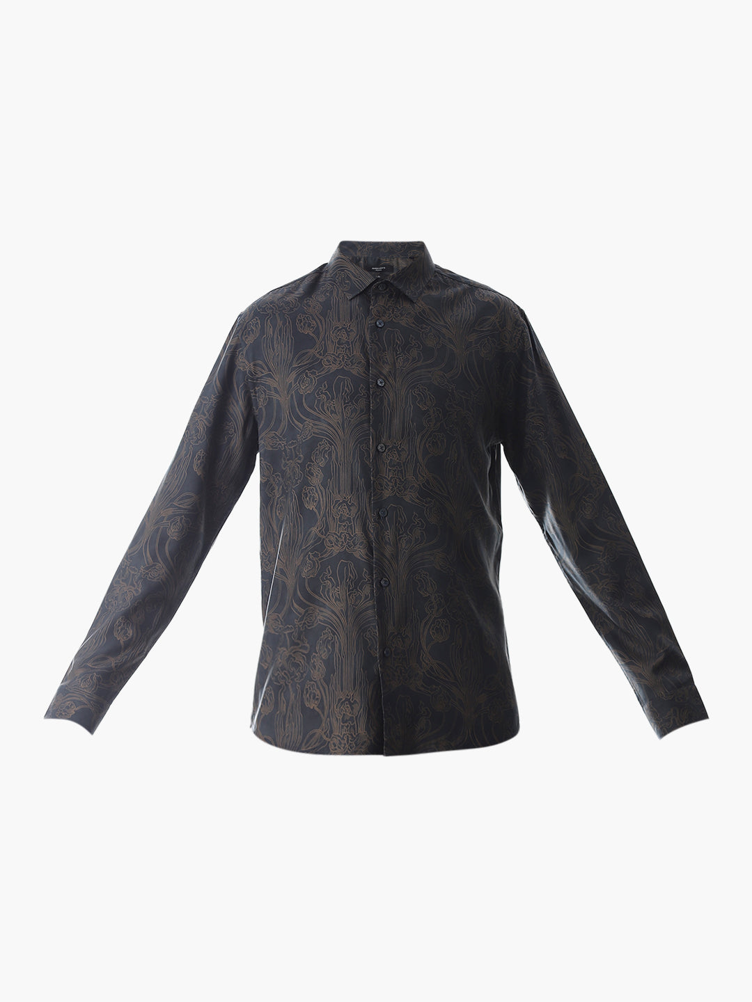 Dark Brown Printed Shirt