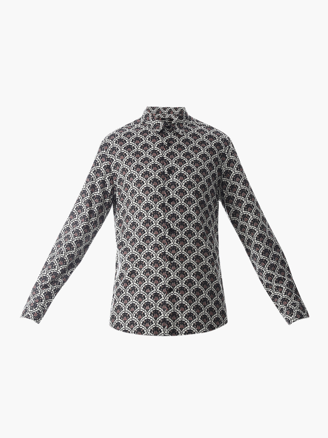 Black Printed Cotton Shirt