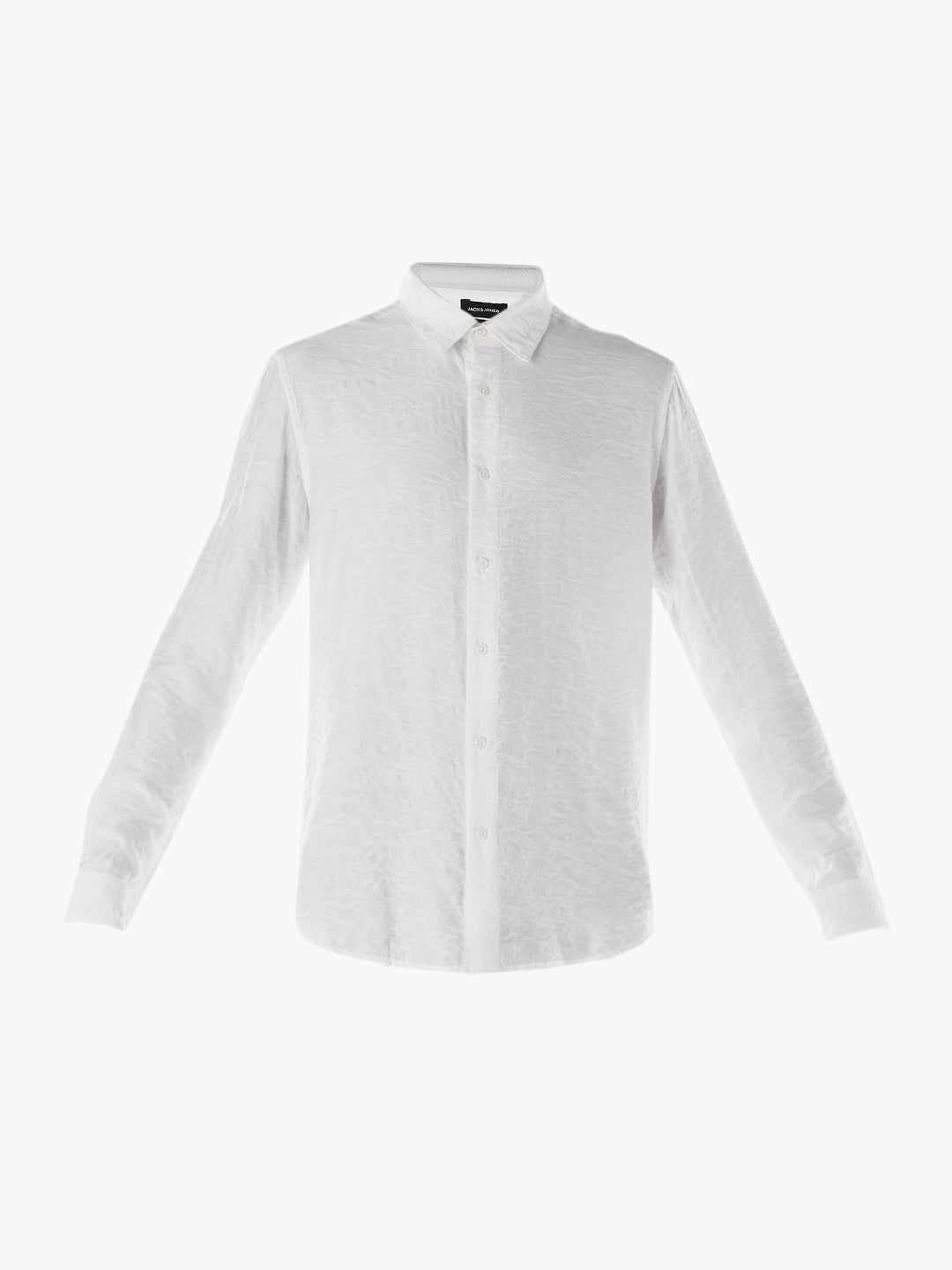 White Dobby Viscose Blend Shirt