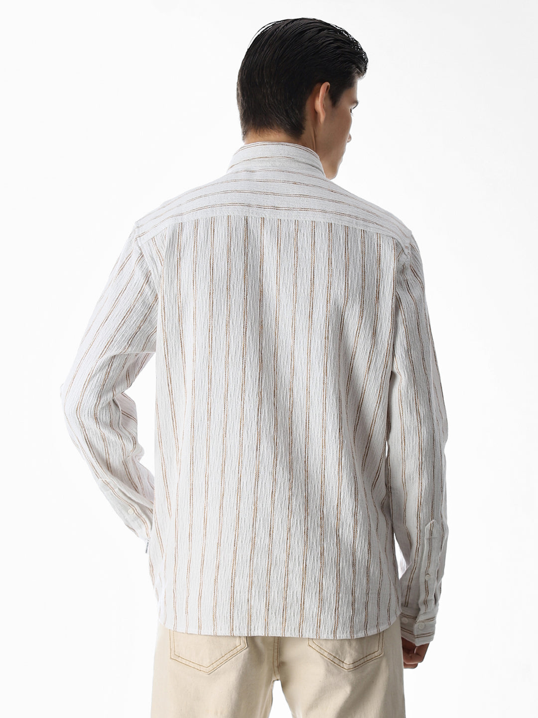 White Striped Cotton Shirt
