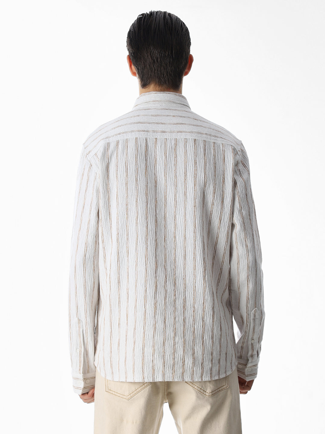 White Striped Cotton Shirt