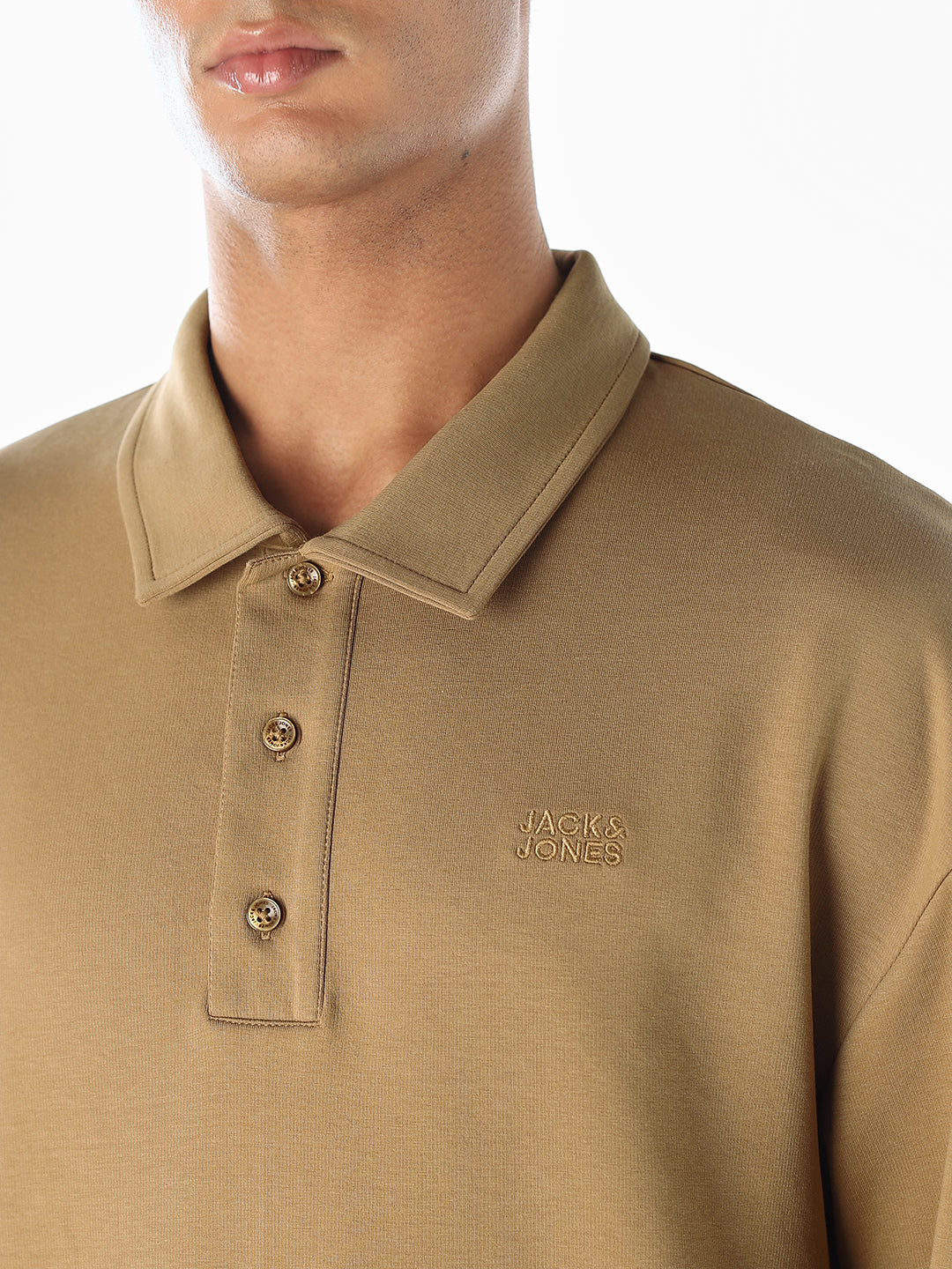 Cotton Oversized Sweat-Polo