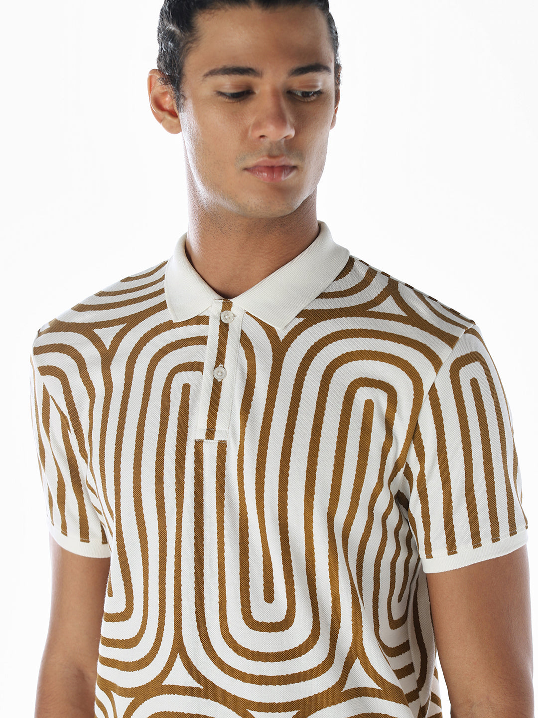 Printed Cotton Polo
