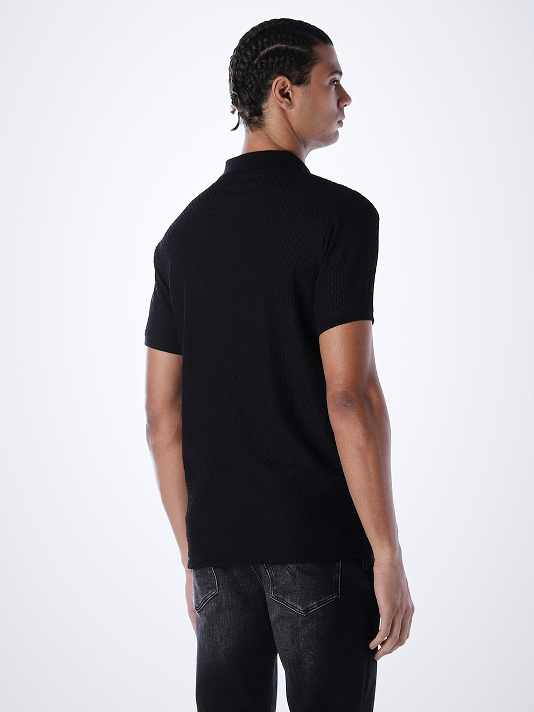 Zip-Detail Regular Fit Polo