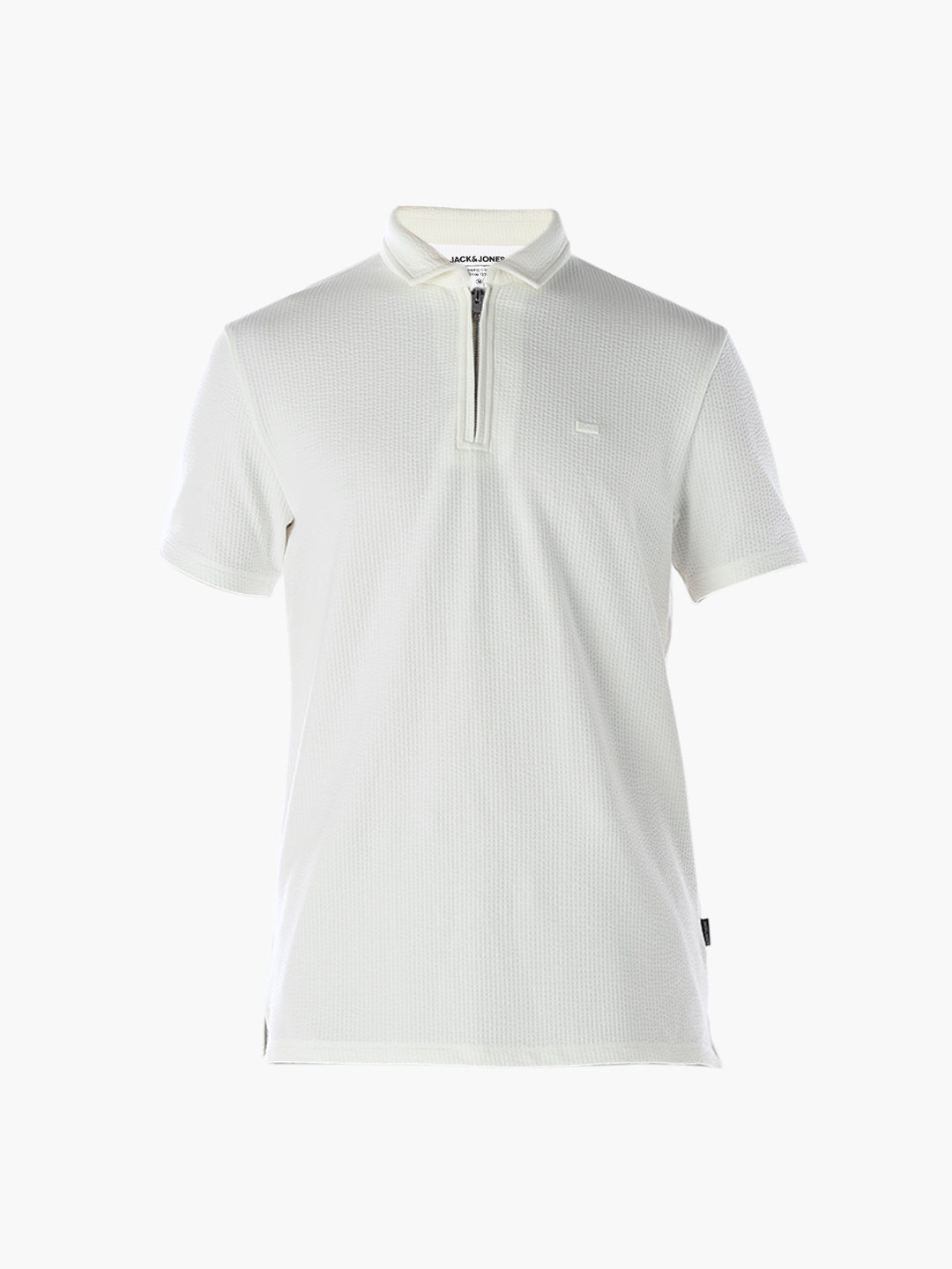 Zip-Up Cotton Polo