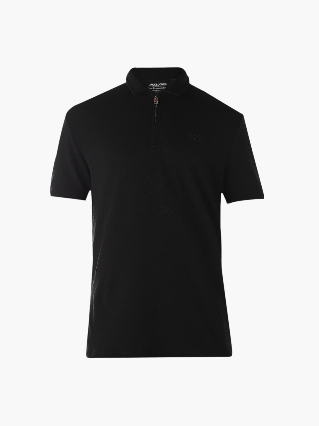 Black Zip-Up Polo