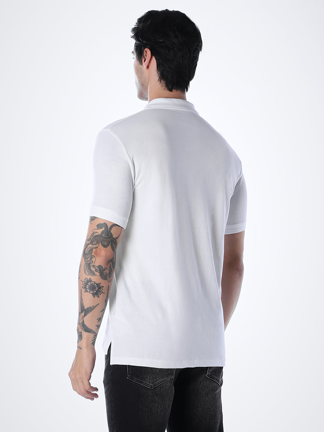 White Regular Fit Polo