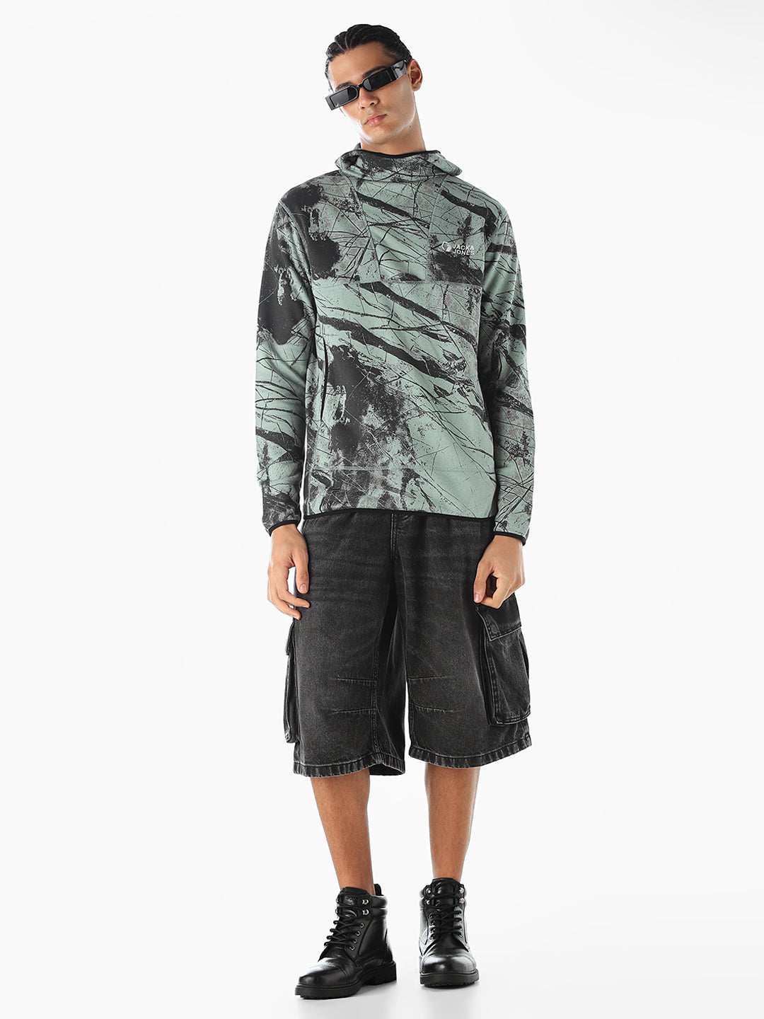 Printed Hooded Sweatshirt