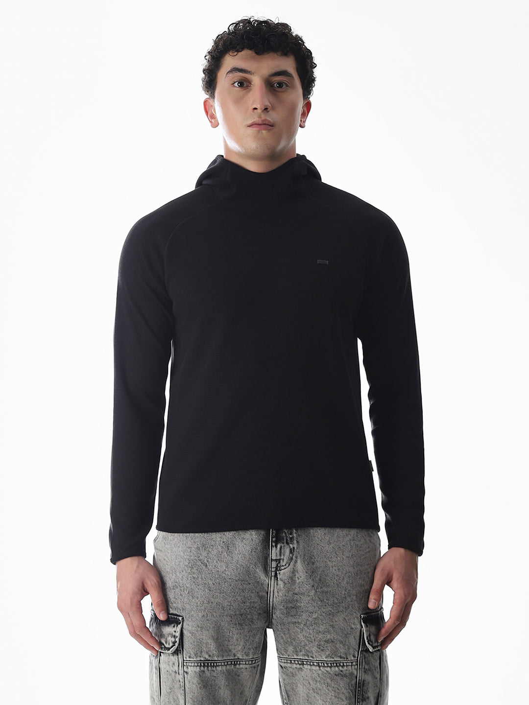 Black Hooded Sweatshirt