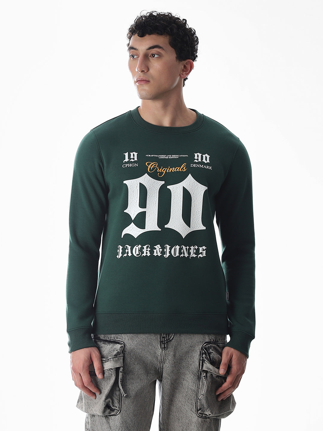 Green Printed Sweatshirt