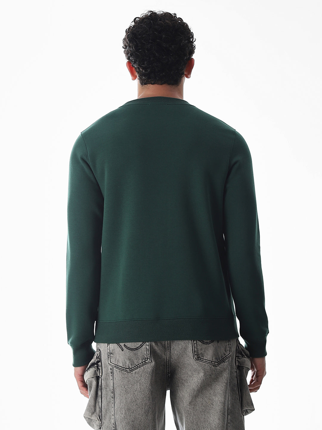 Green Printed Sweatshirt