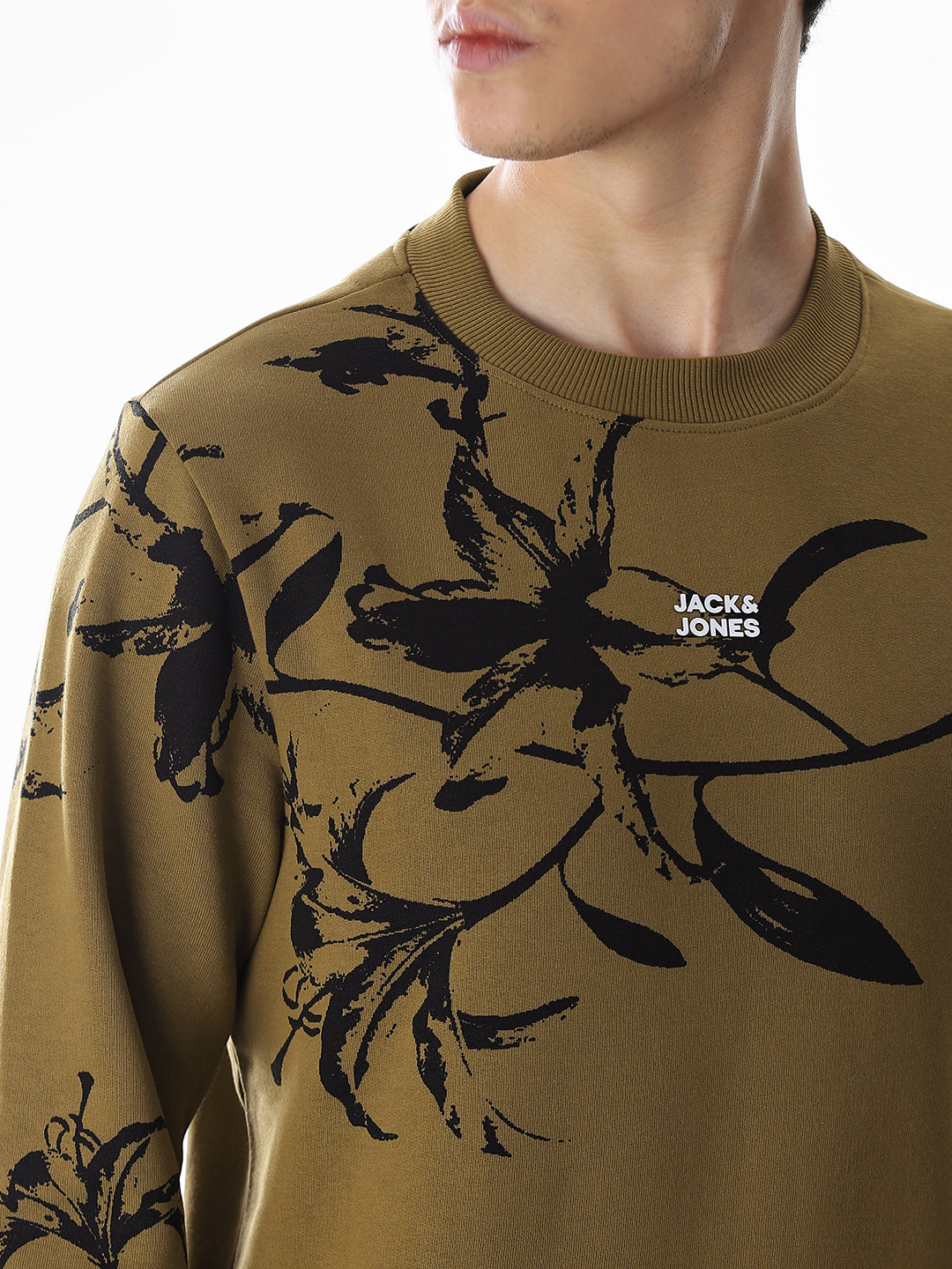 Golden Brown Printed Sweatshirt