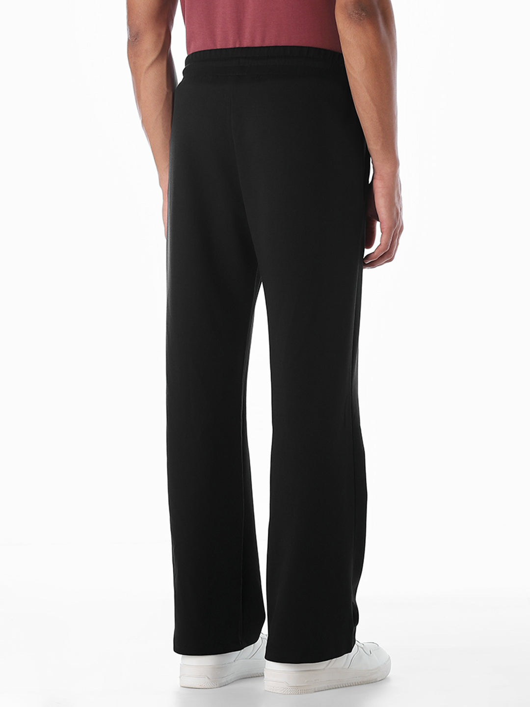 Black Drawstring Regular Fit Sweatpants