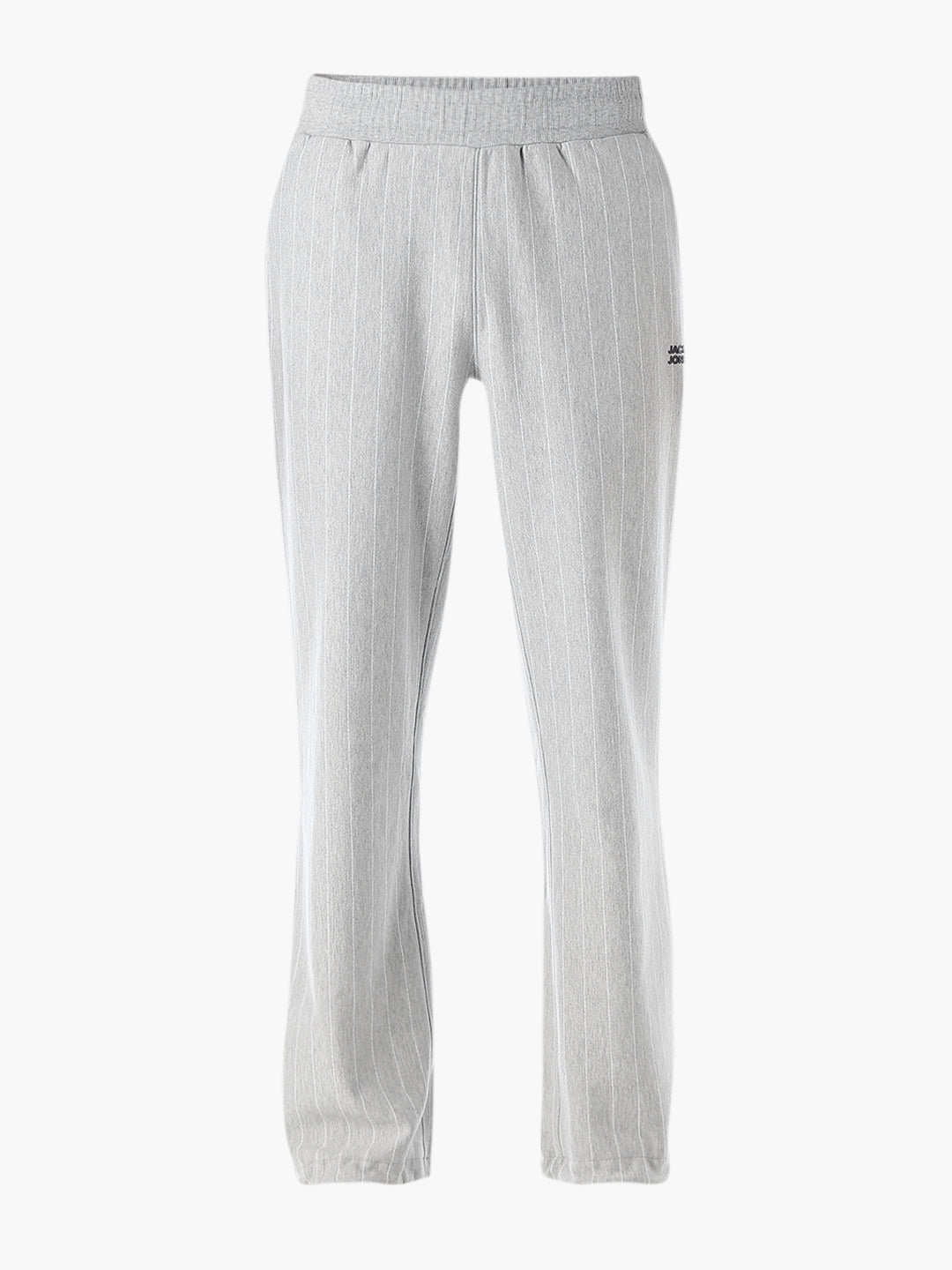 Light Grey Melange Striped Sweatpants