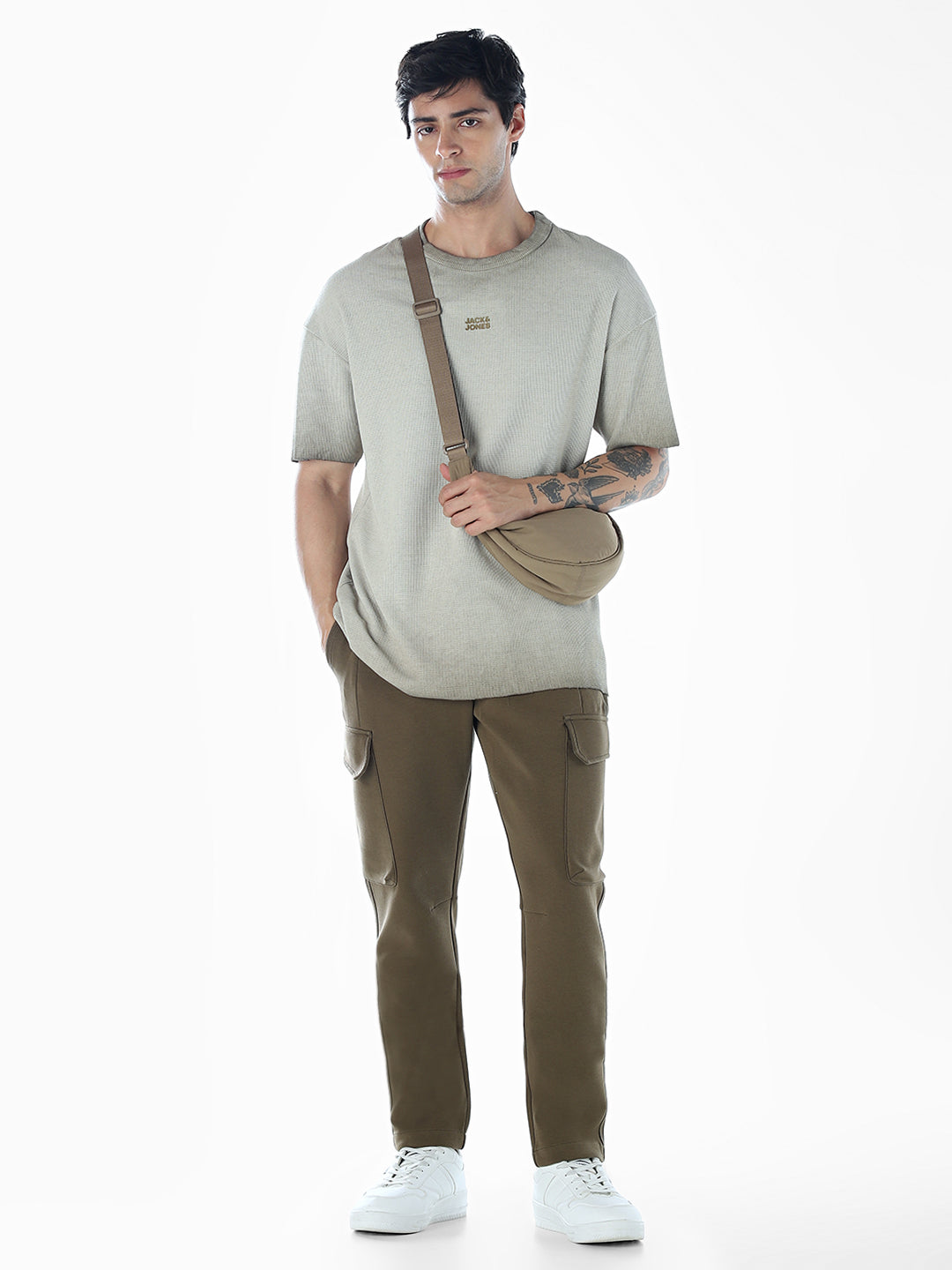 6 Pocket Loose Fit Sweatpants - Green