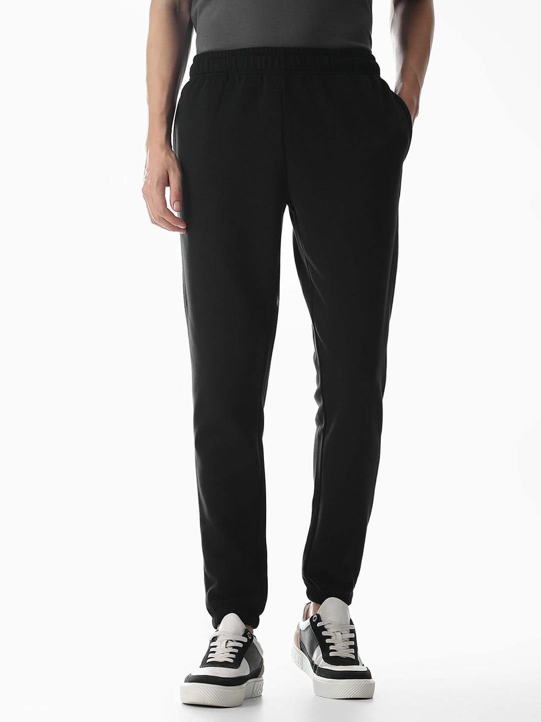 Black Typographic Sweatpants