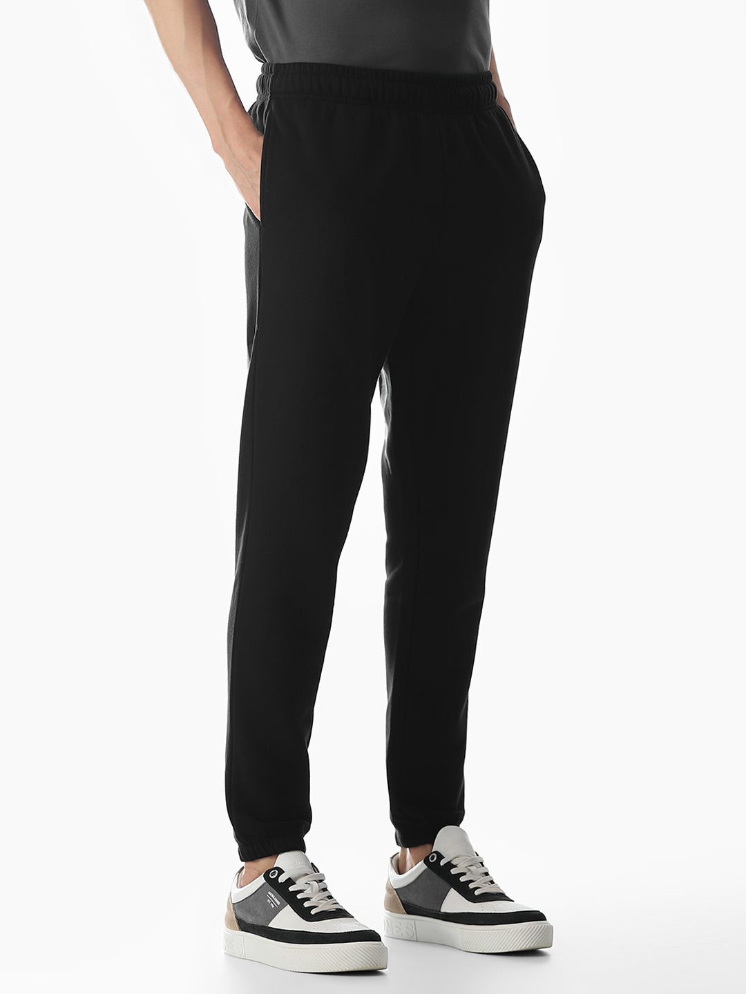 Black Typographic Sweatpants