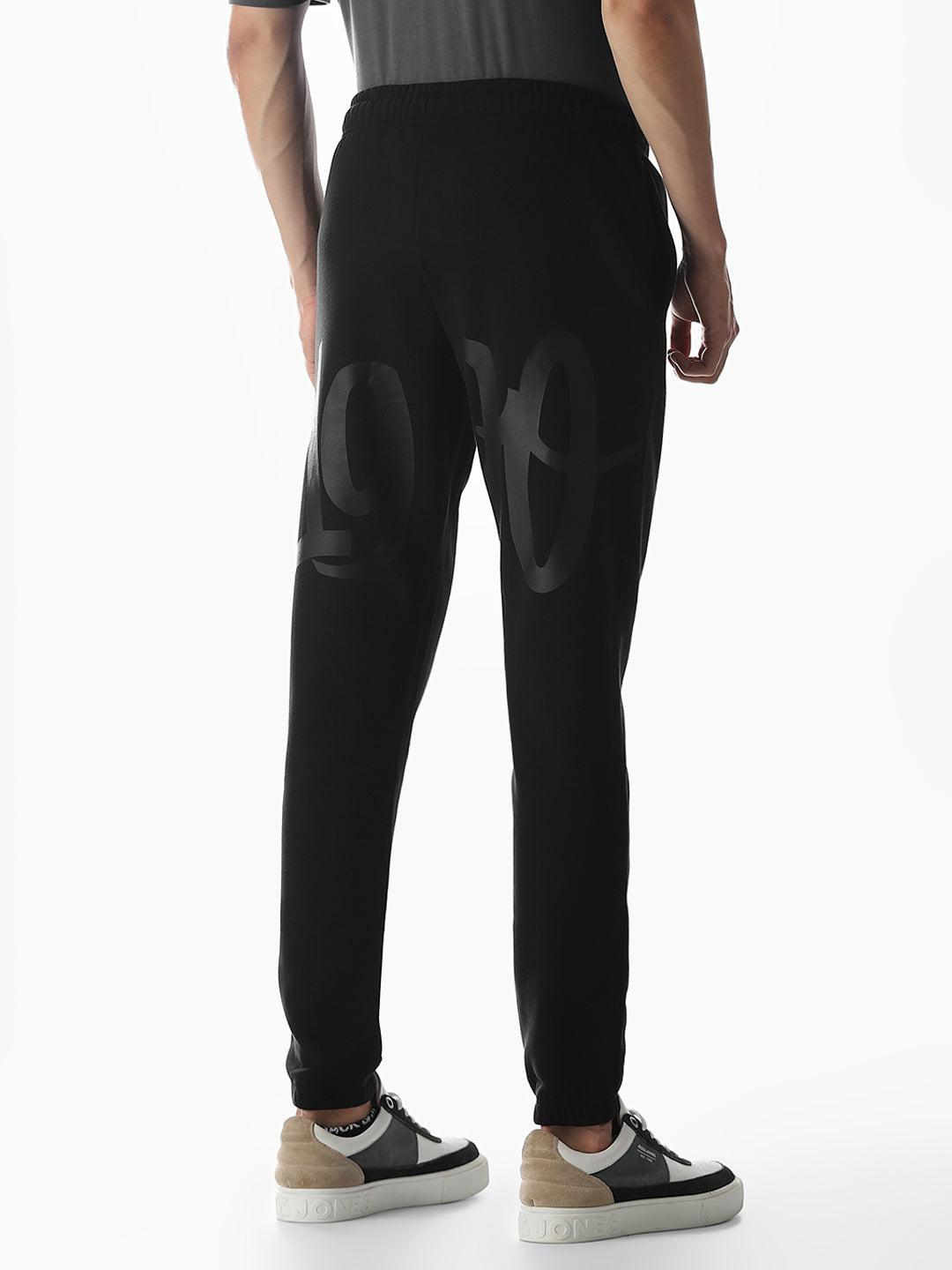 Black Typographic Sweatpants