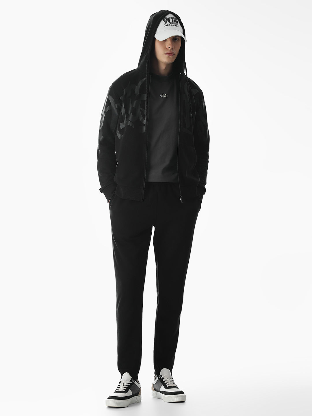 Black Typographic Sweatpants