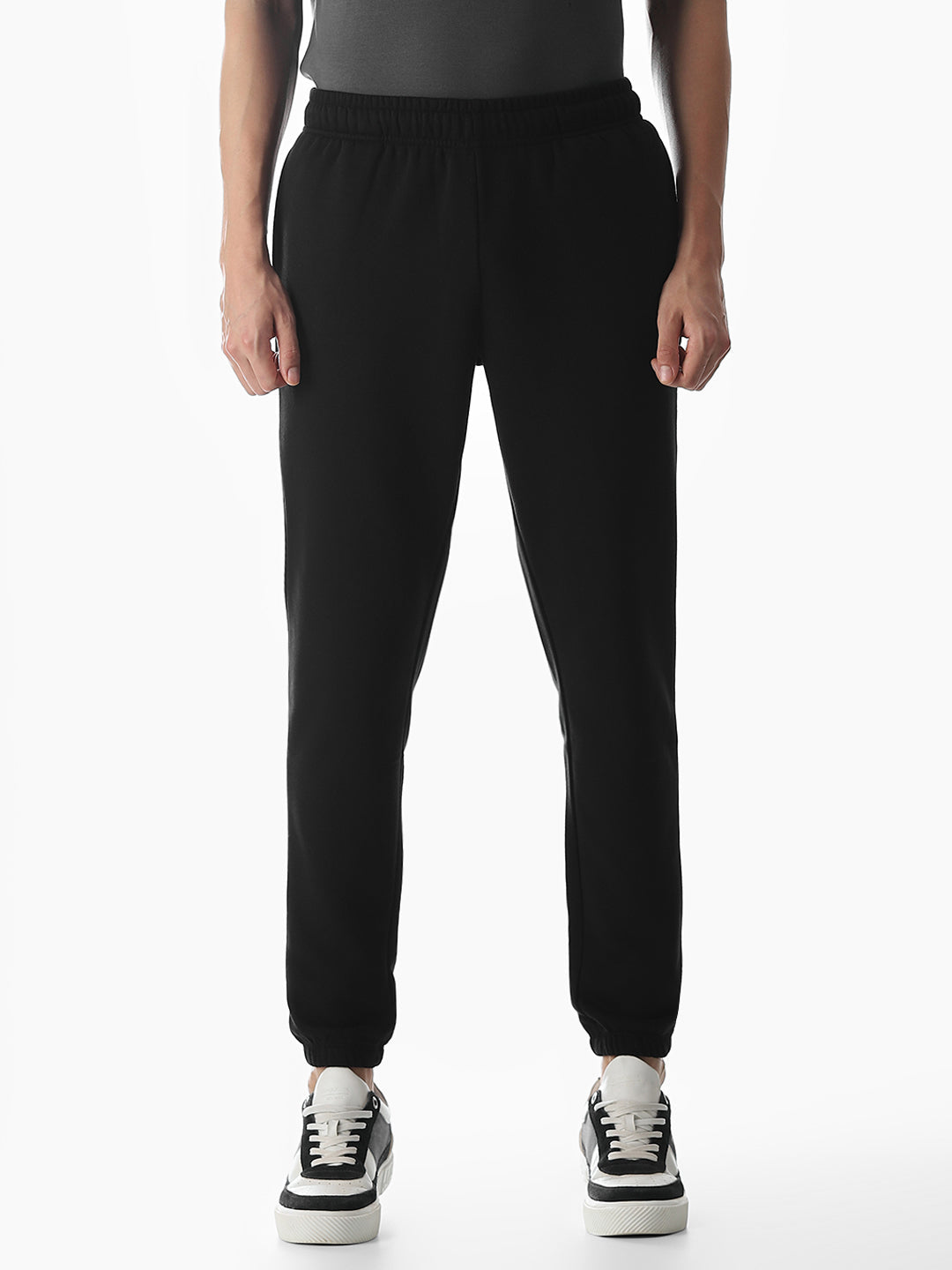 Black Typographic Sweatpants