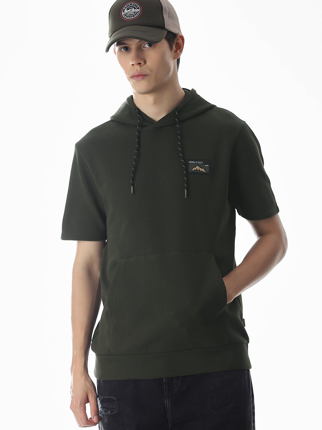 Dark Olive Hooded Sweatshirt