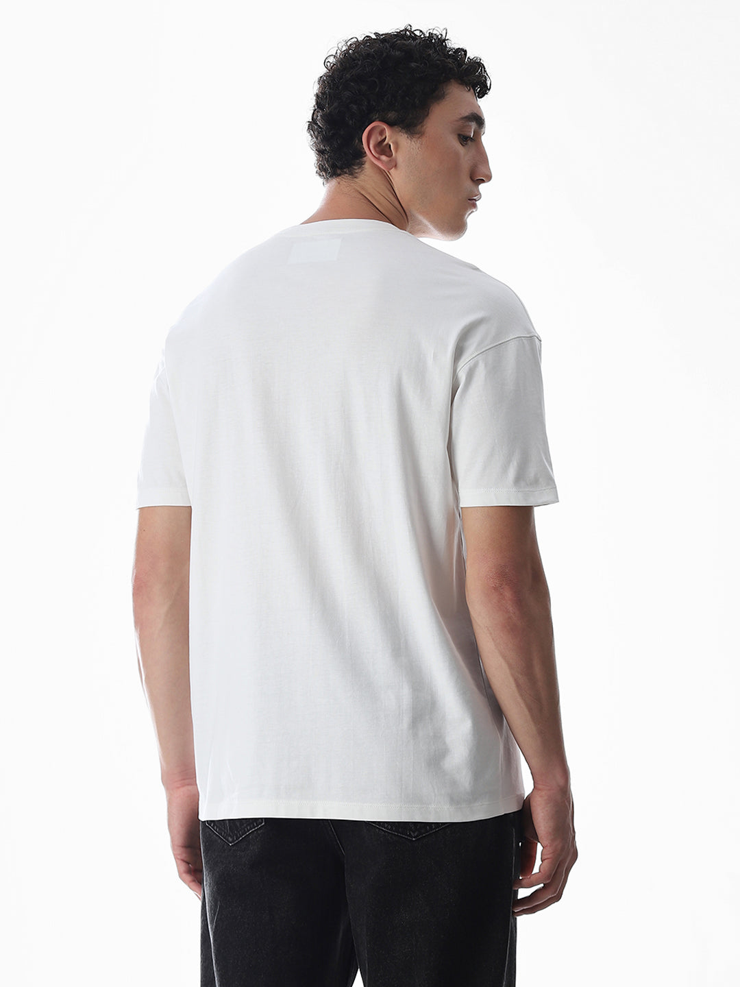 White Cotton Oversized T-shirt