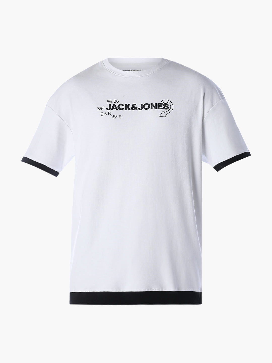 Printed Oversized T-shirt - White