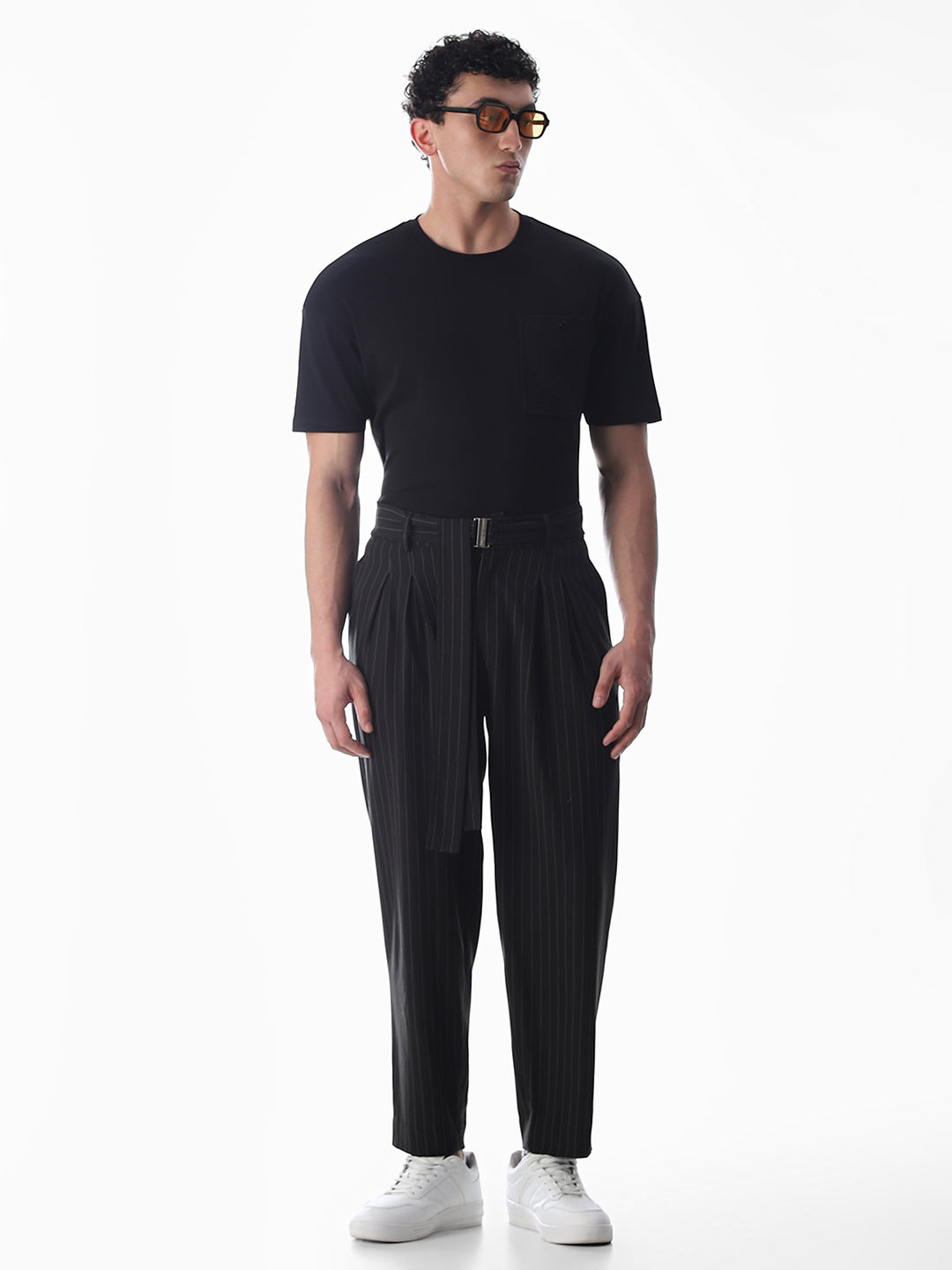 Black Cotton Oversized T-shirt