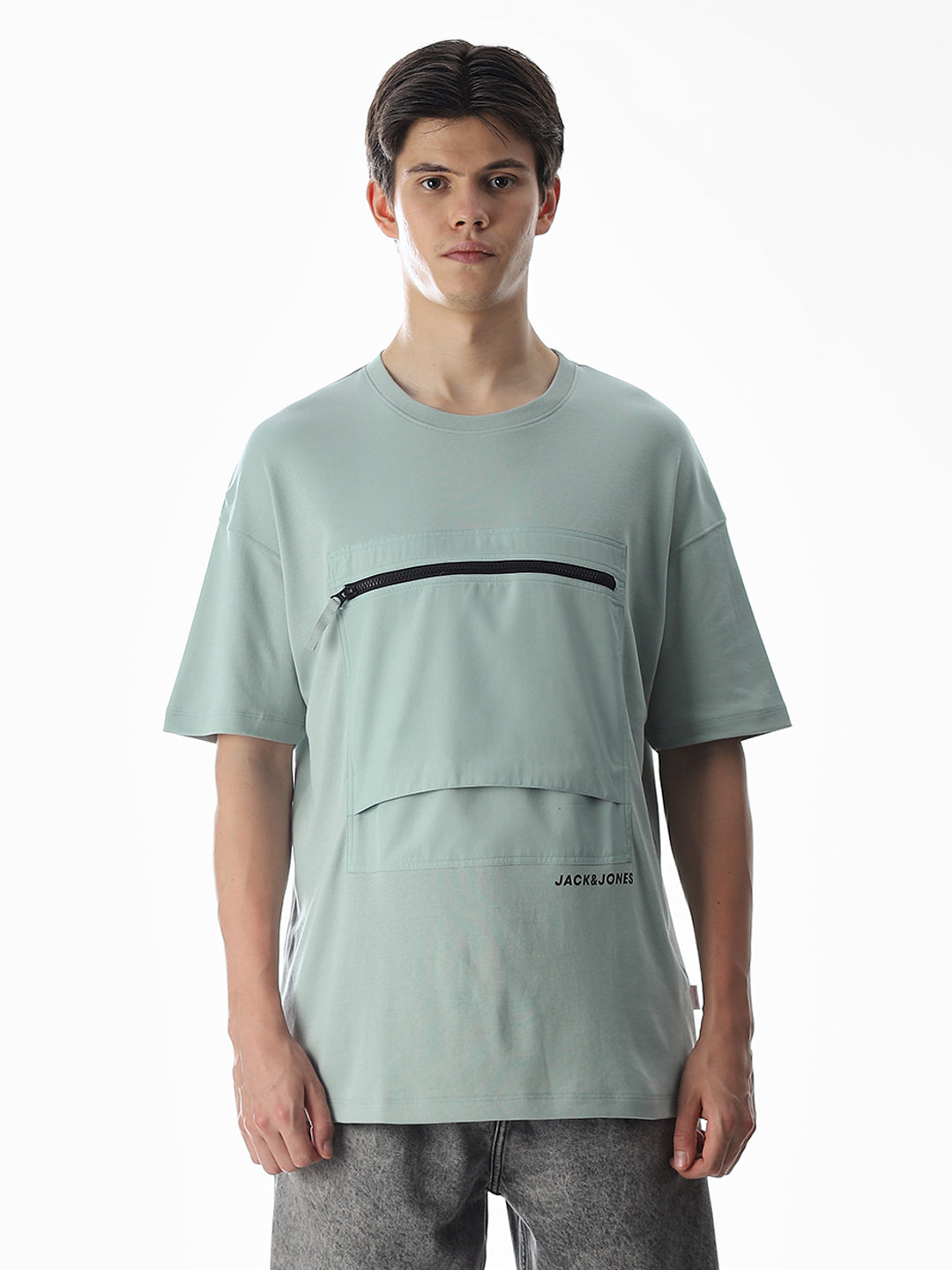 Greeb One-Patch Pocket Oversized T-shirt