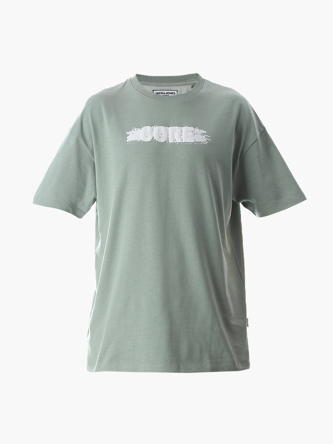 Green Logo Print Oversized T-shirt
