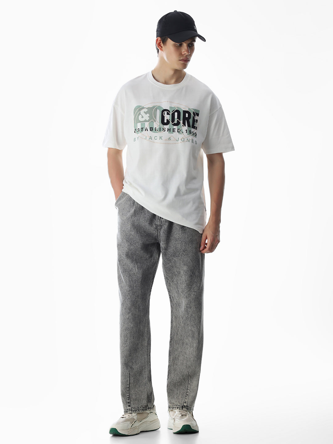 Green Embroidered Logo T-shirt