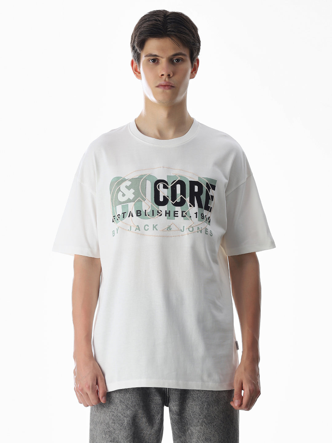 Green Embroidered Logo T-shirt