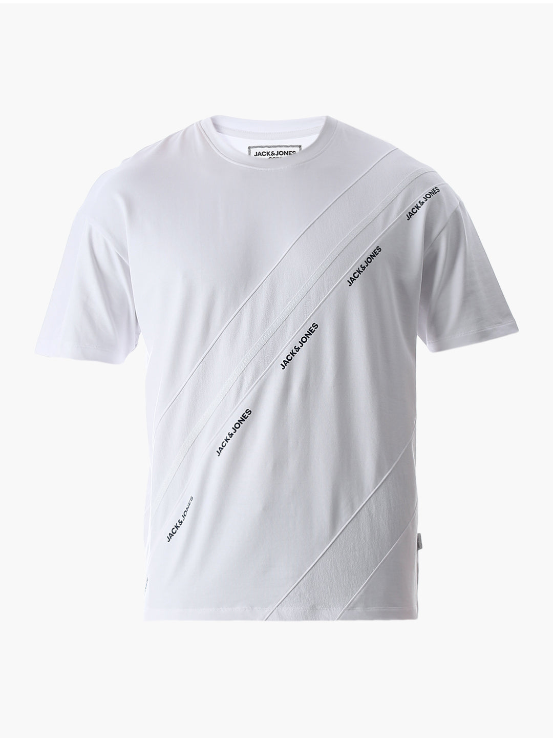 White Logo Print Oversized T-shirt