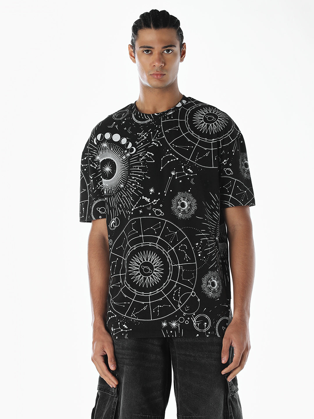 Printed Cotton Crew Neck T-shirt
