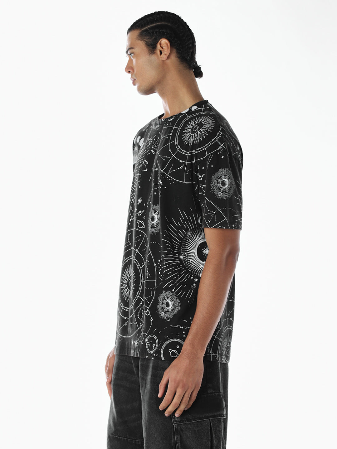 Printed Cotton Crew Neck T-shirt