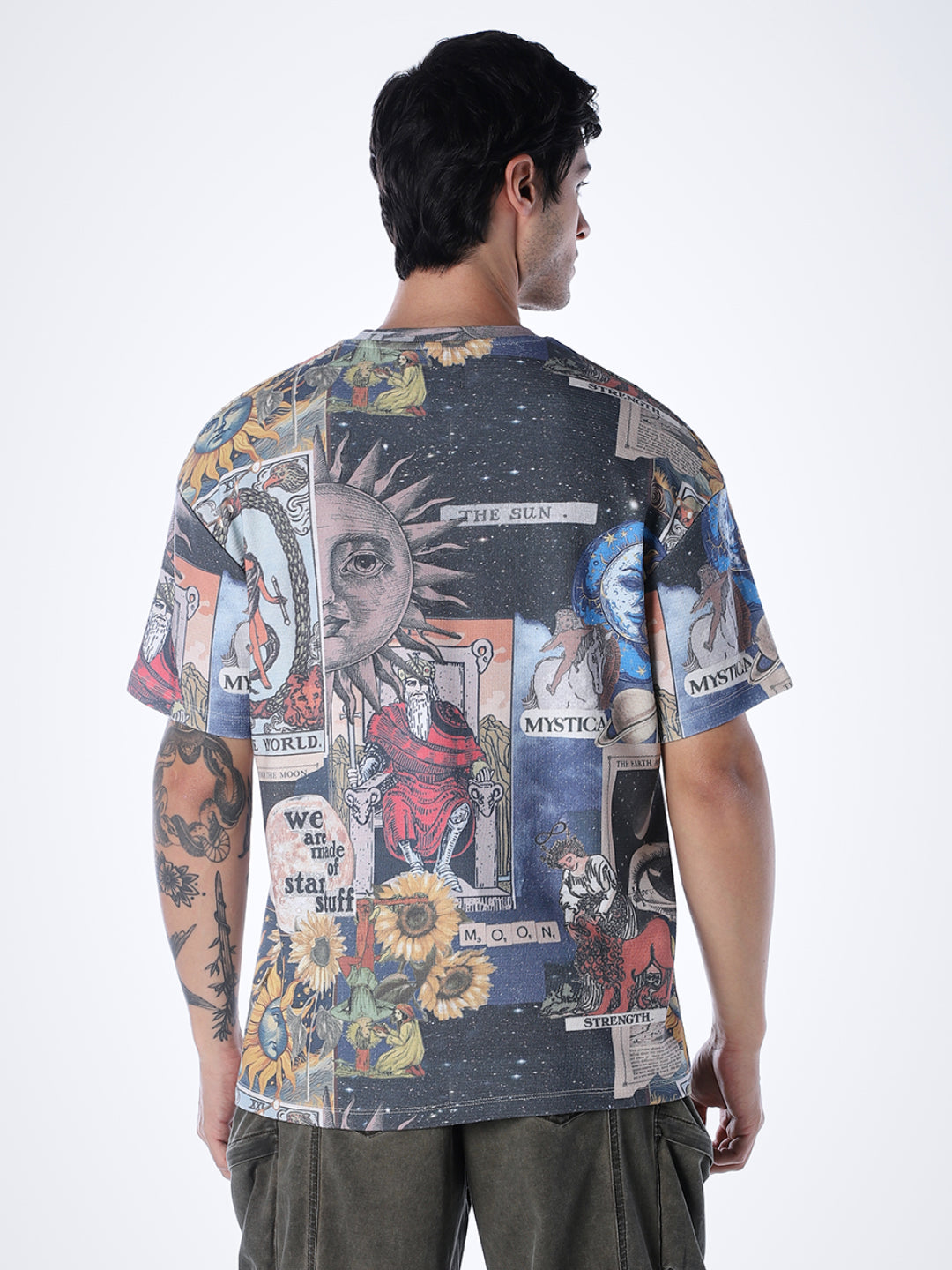 Printed Crew Neck Oversized T-shirt