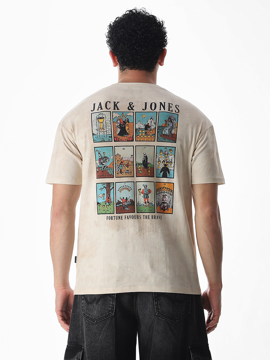 Tarot Card Printed Boxy Fit T-shirt