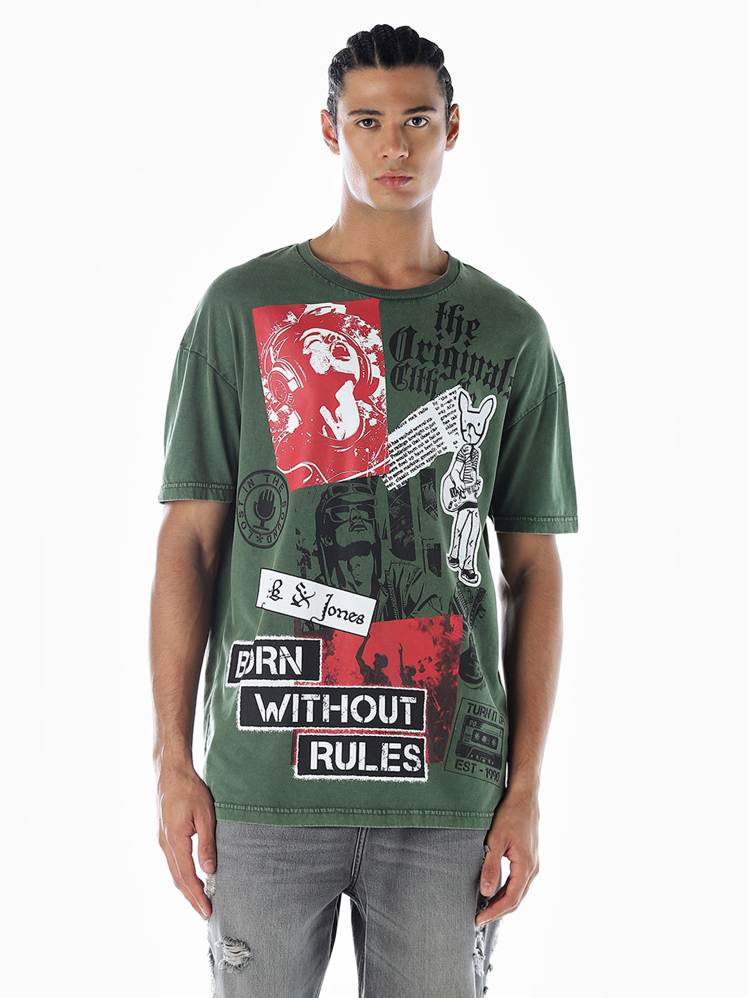 Graphic Print Cotton T-shirt