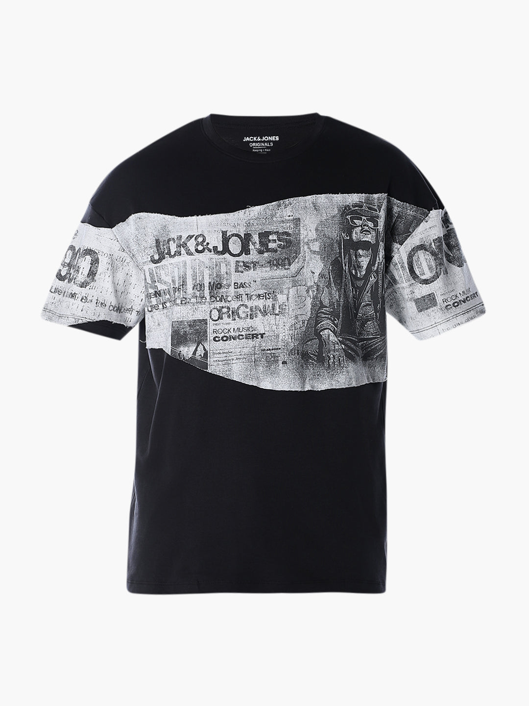 Patchwork Cotton Oversized T-shirt