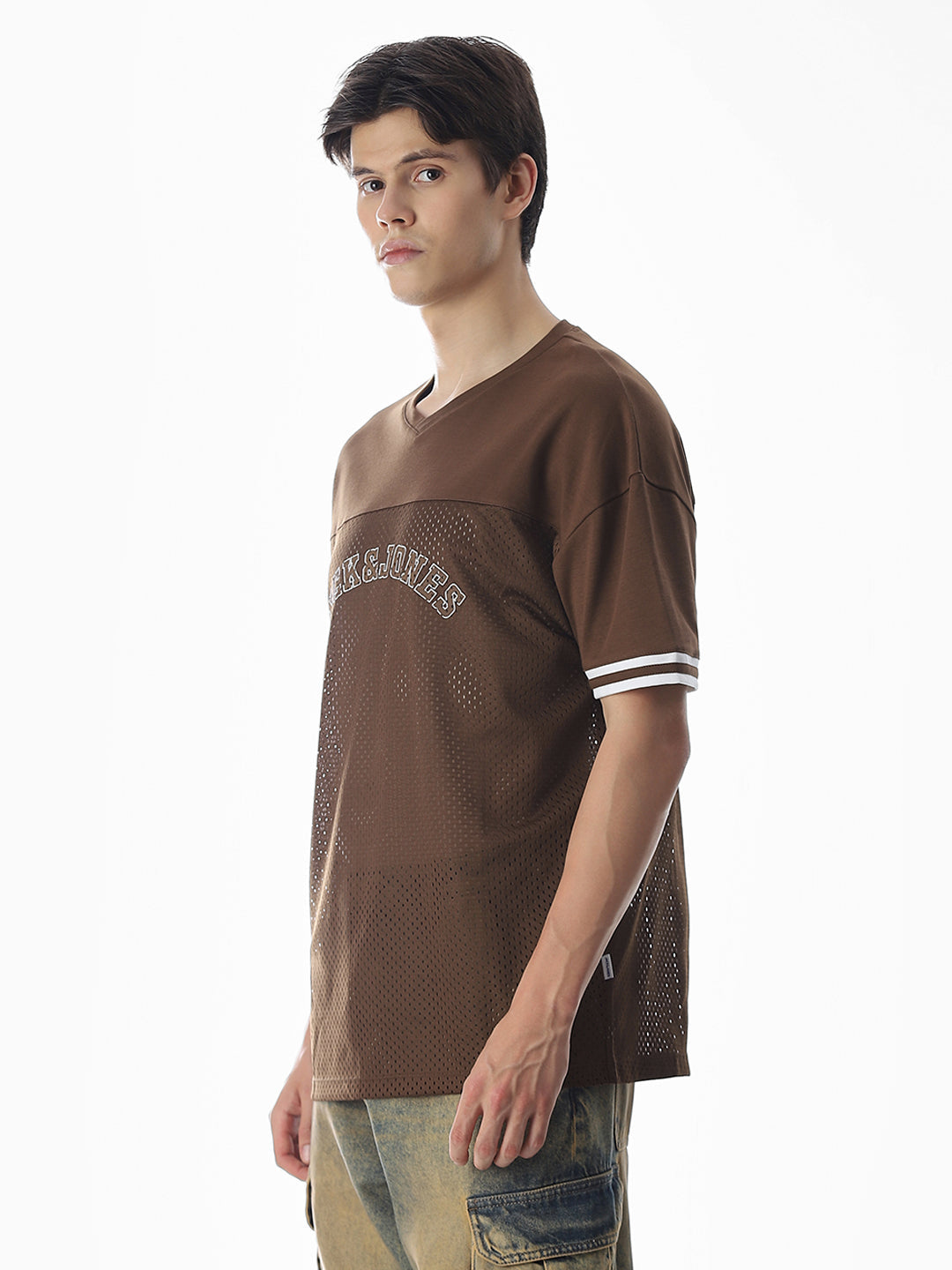 Brown Varsity Boxy Fit T-shirt