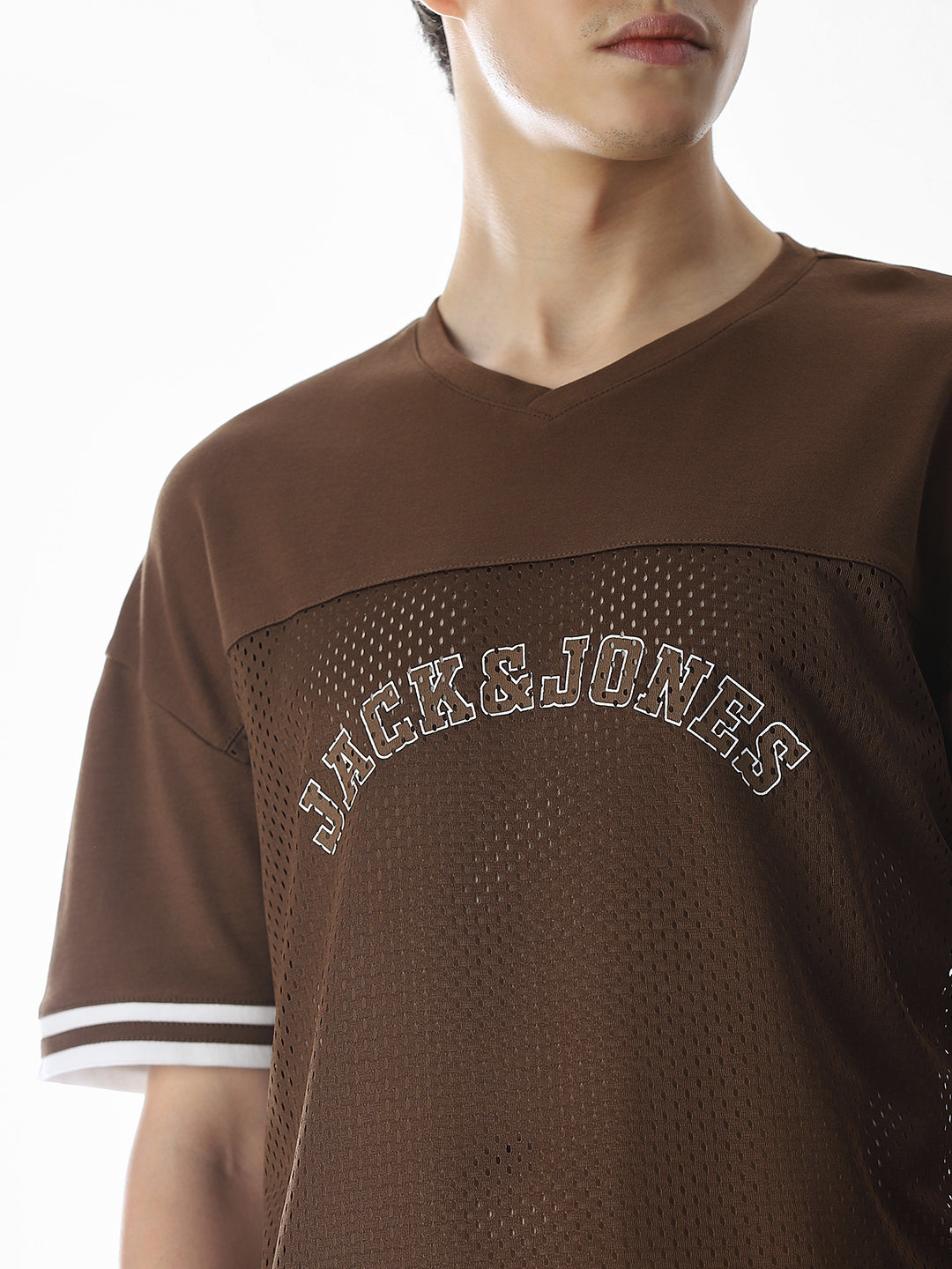 Brown Varsity Boxy Fit T-shirt